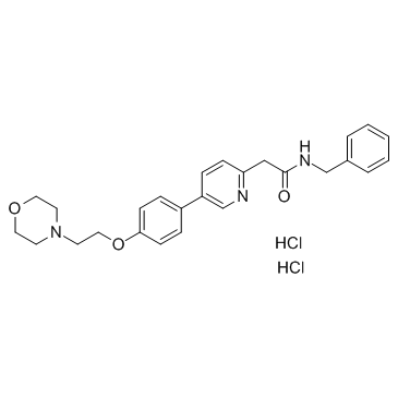 5-[4-[2-(4-吗啉基)乙氧基]苯基]-N-(苯基甲基)-2-吡啶乙酰胺盐酸盐